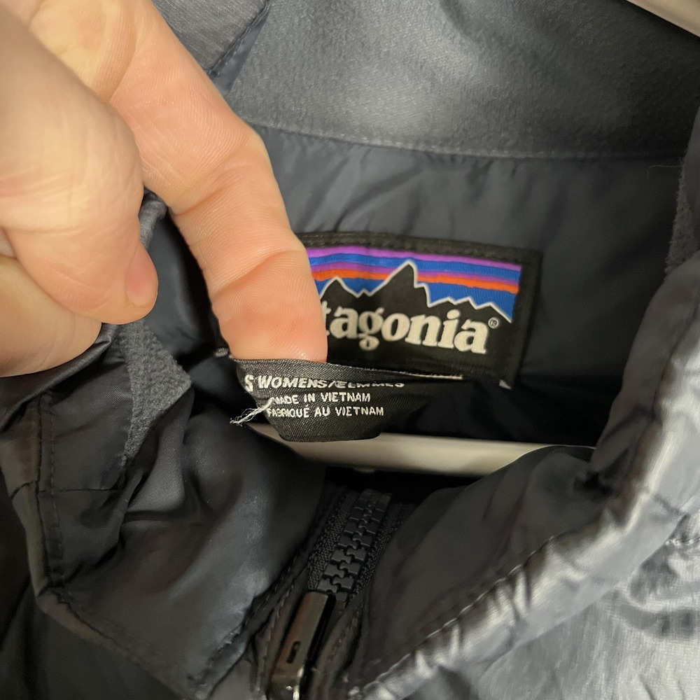 Patagonia Down‎ Sweater Coat Womens Small Blue Long Puffer Warm Jacket STY 28409 - Picture 2 of 13